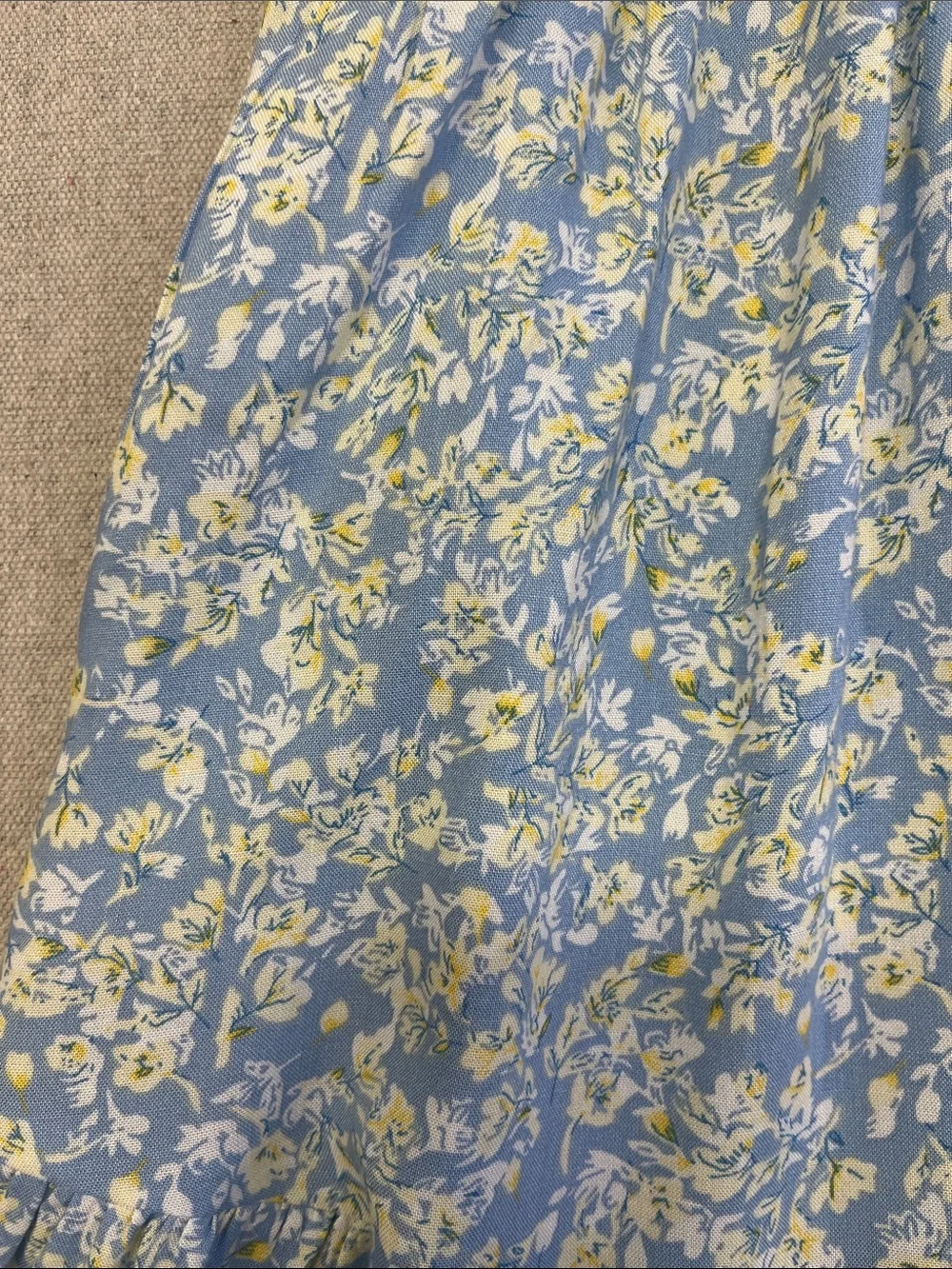 Japra Blue Floral Button Front Midi Dress Pockets Adjustable Straps S - Picture 13 of 13